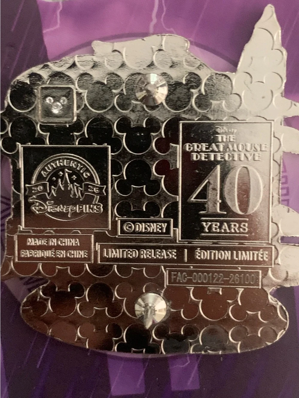 Disney Parks 2026 The Great Mouse Detective 40 Years Basil & Ratigan LR